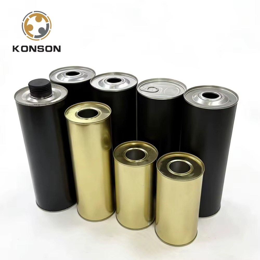 Metal motor oil tin