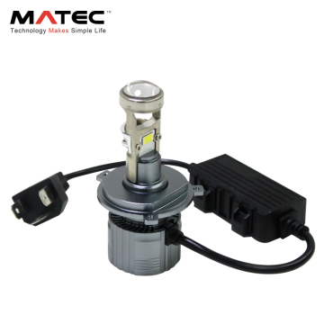 Super Bright H4 LED Projector Headlight with 6000K for High/Low Beam