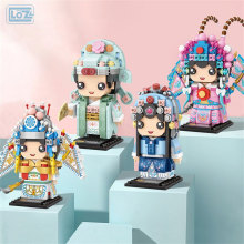 LOZ Action Figures Chinese Classical Peking Opera Building Blocks Juguetes Creator Characters Bricks Toys for Kids Gifts