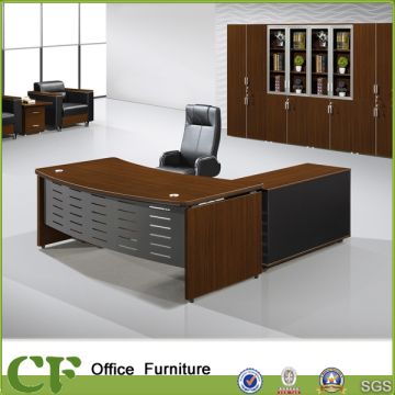 CF arc-shaped table top manager table with steel modesty panel