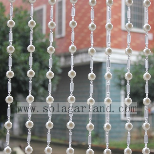 Elegant Living Room Acrylic Pearl Bead Curtain