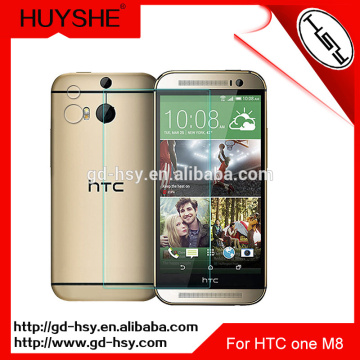 HUYSHE Clear screen protector for htc one m8 glass tempered screen protector for htc m8