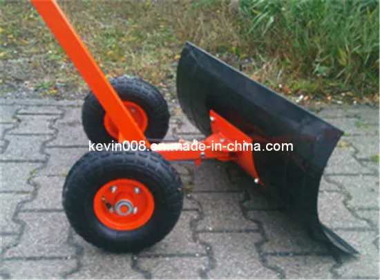 Snow Pusher with Handle and Wheels