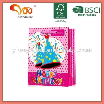China supplier Factory Direct Wholesale Good Quality Handcraft Birthday gift paper bag