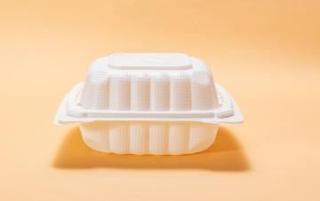 6" Disposable Microwave Safe White food container