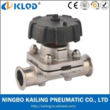 Manual Operated Diahpragm Valves, tri-clamp connection, DN8~50