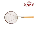 Premium Wooden Handle Small Ladle Strainer