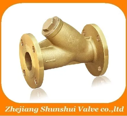 Forged Brass filter valve Y Strainer / Brass Flanged Strainer/ brass flanged filter for water oil gas SS4060