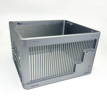 Gabinete de aluminio mecanizado CNC de precisión con enfriamiento integrado