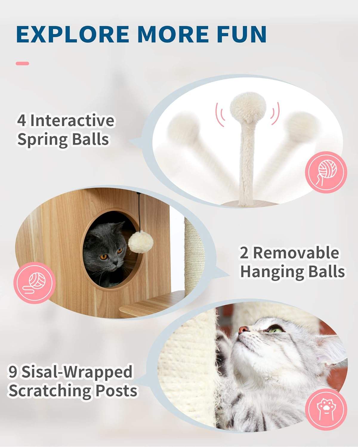 cat house with cat tree