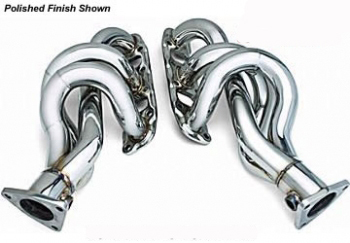 Manifold/ Exhaust Headers.     (Flitz Stainless steel polish)