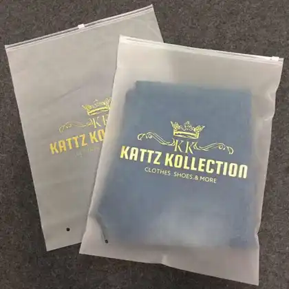 Garment Frosted Ziploc Bags