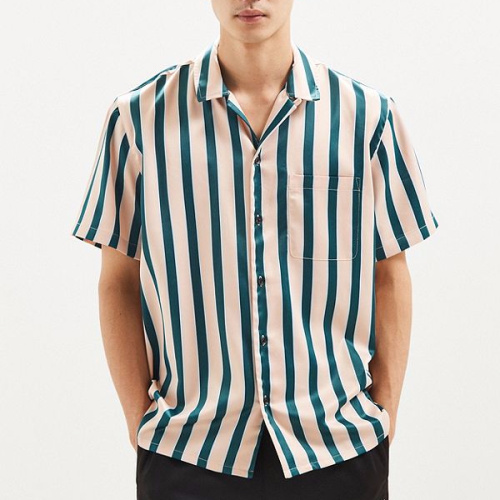 Custom Men's Multicolor Striped Shirt