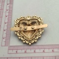 Ornement de boucle de mode avec nœud papillon en perles en forme d'amour