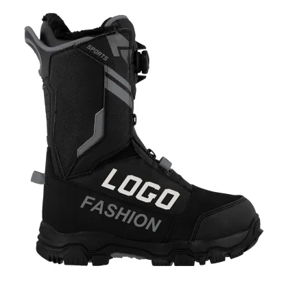 Customizable TX02 Winter Outdoor Warm Cowhide Snow Boots - BOA Snow Boots for Men