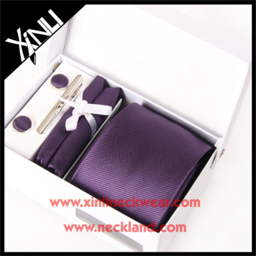 Good Quality Jacquard Woven Birthday Silk Tie Set Boys Accessories China