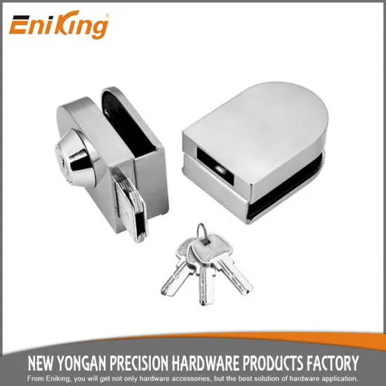 stainless steel double exterior doors locks With 3 brass keys