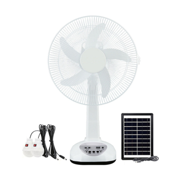 Hot Sale 16 Inch Solar Power Electric Table Fan - USB Rechargeable with Solar Panel