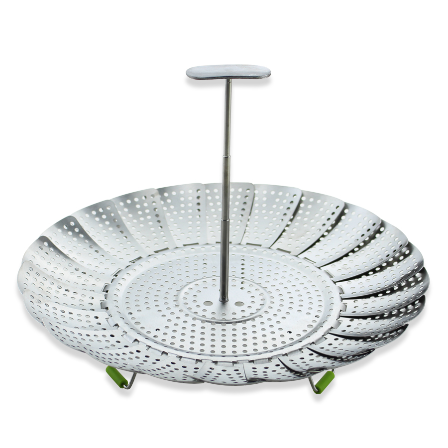 Cesta plegable de acero inoxidable para vaporizador de vegetales