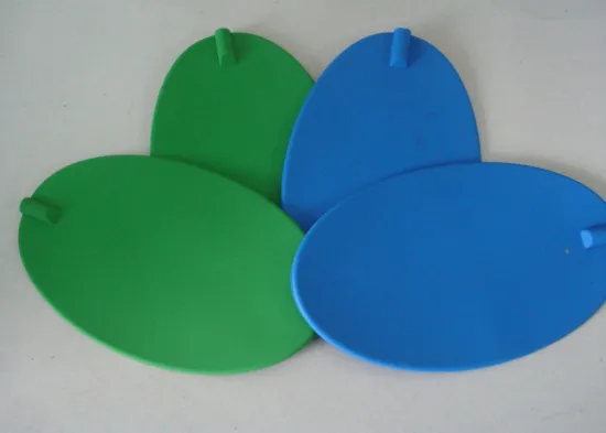160*98mm Silicon Ellipitc Physiotherapy Electrodes Pads For Massage, 42g / Pcs Silicone Rubber Pad