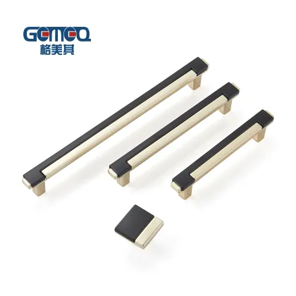 High End Luxury Zinc Black Golden Kitchen TV Cabinet Furniture Hardware Cabinet Pull Handle