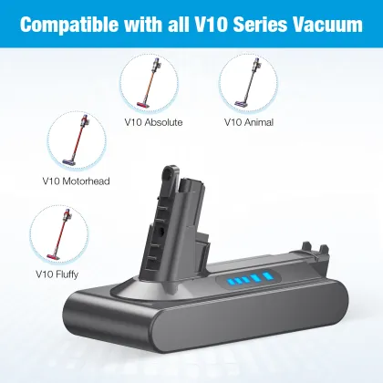 Cordless Vacuum Cleaner V10 5000mAh Rechargeable Battery for Dyson