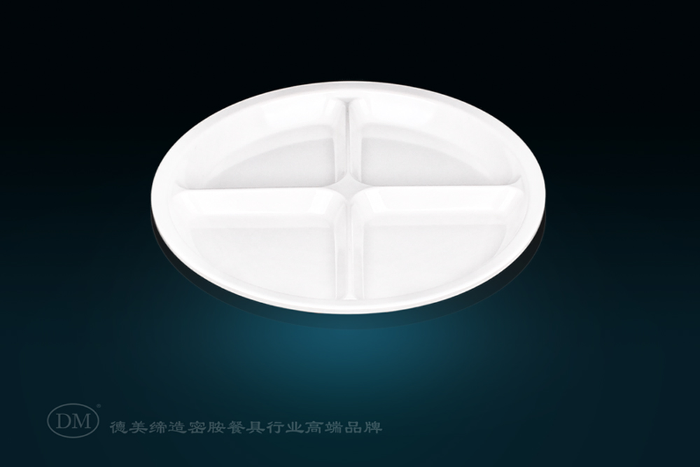 Round Shape Melamine Compartment Plate