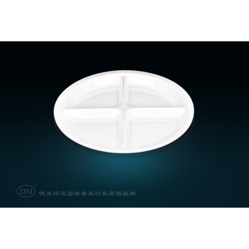 Round Shape Melamine Compartment Plate