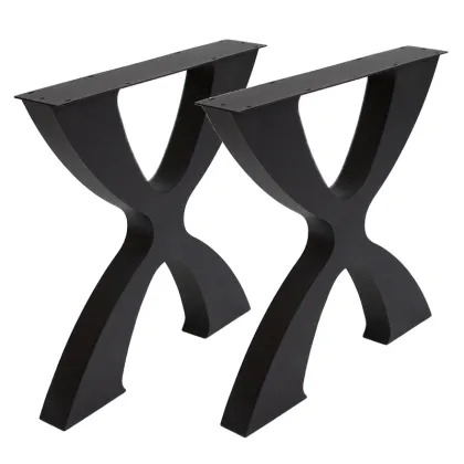 Xavier Handcrafted Black Metal Table Legs