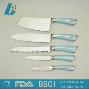 stainless steel colorful kitchen knife set