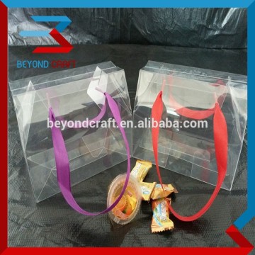 foldable clear pvc package box clear plastic packaging box candy box