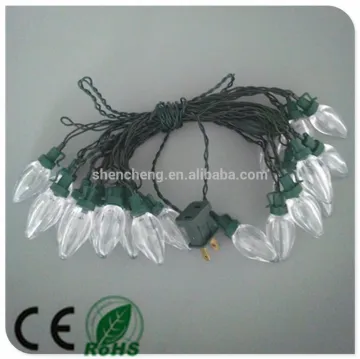 20L warm white led chain lights with smoothy bulbs decoration facoty wholesale taizhou christmas light