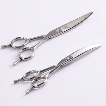 6.0 Inch Japanese 440C Steel Curved Hair Scissors - Cobalt Steel Wholesale