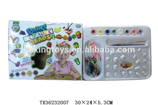 New Fruit Resin Paint Beads Kids Learn Drawing Ornament/Beauty Toys