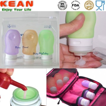 Portable Squeezable Silicon Travel Bottle For Travel Kits