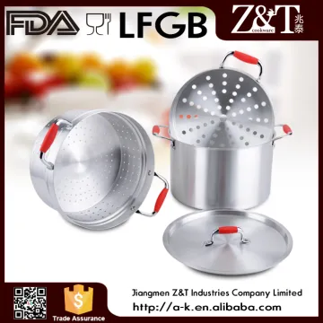 satin inside aluminum commercial steam cooking pot