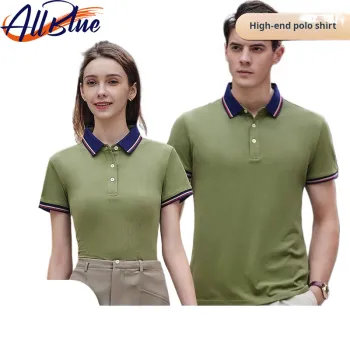 Custom ALLBLUE POLO Shirts with Printed and Embroidered Logos for Men