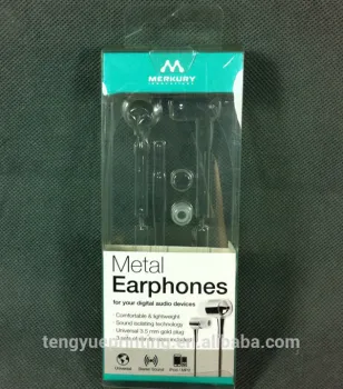 Custom smart full color printing blister earphone package box in Shenzhen