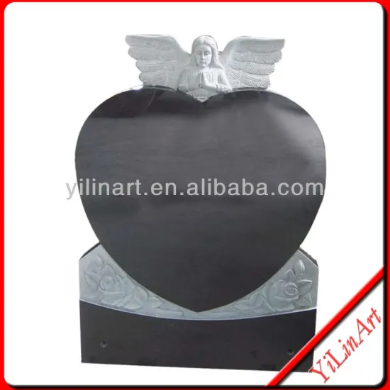 White stone cemetery angel statue YL-R487