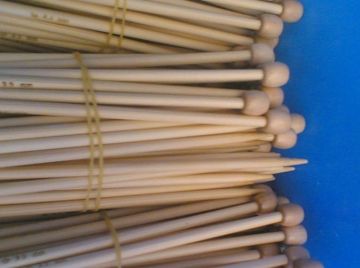 Single Head Natural Bamboo Knitting Needles For Neck Warmers And Glove
