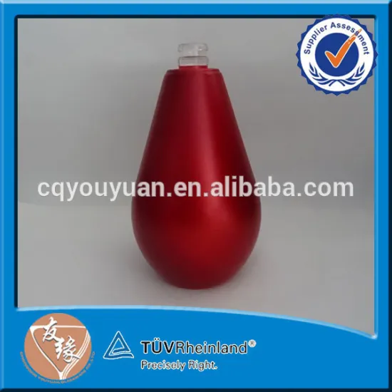 Glass red color sprayed 500ml small liquor bottles