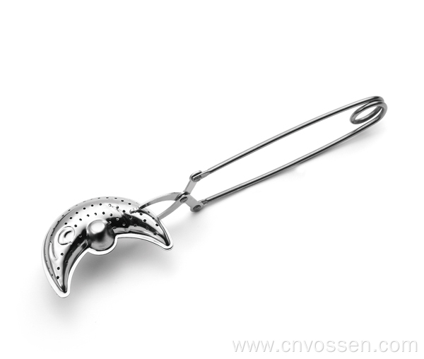 Stainless steel moon/star/sun shaped handle tea infuser