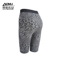 Custom Black Leopard Seamless Women Yoga Pants