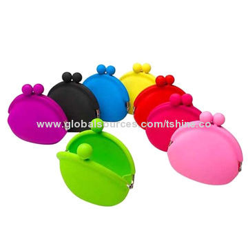 Hot Sell Silicone Coin Wallet, Different Colors are Available
