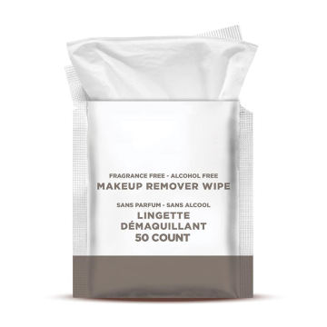 Customized individually packaged travel makeup wipes