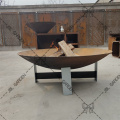 Charcoal Corten Steel Wood Fire Pits