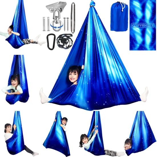 Disco Sensory Swing: Interactive Sports Equipment for Anxiety Relief and Fun in Autism Children