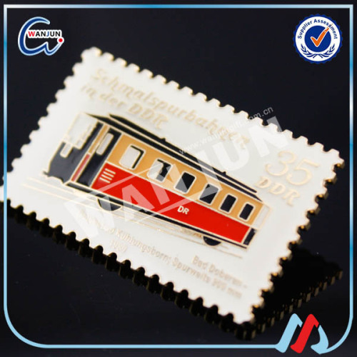 Rectangular Shape Custom Metal Pin Badge