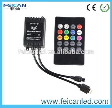 20 key infrared music LED ir controller adopts the advanced micro control unit for RGB 3528 5050 led strip