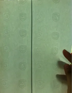 Security embossing watermark paper with security thread